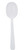 White Medium Weight Plastic Soup Spoon - 1000/Case - Polypropylene