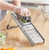 Stainless Steel Mandoline with 2 Built-In Blades and 3-Piece Interchangeable Julienne Blade Set