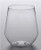 12 oz. Heavy Weight Clear Plastic Stemless Angled Wine Glass - 64/Case