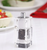 Chef Specialties 01550 3 1/2" Customizable Cubic Acrylic Pepper Mill / Salt Shaker Combo