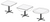 G&A Seating Drop Leaf Table Top, square-to-round, 36" x 36" opens to 51" diameter - Laminated Top