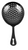 Barfly® M37028BK 6 1/2" Gun Metal Black Julep Strainer