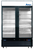 Atosa MCF8733GR Black Exterior 2-Swing Glass Door Merchandiser Refrigerator 39"