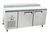 Atosa MPF8202GR Pizza Prep Table Two Door Refrigerator 67"