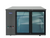 Atosa SBB48GGRAUS2 2 Glass Door Black Exterior Back Bar Cooler 48"