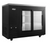 Atosa SBB48SGGRAUS2 Black 2 Sliding Glass Door Back Bar Cooler, Shallow Depth 48"