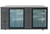 Atosa SBB69GGRAUS2 2 Glass Door Black Exterior Back Bar Cooler, 68"
