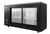 Atosa SBB69SGGRAUS2 Black 2 Sliding Glass Door Back Bar Cooler, Shallow Depth 69"