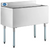 Sapphire SMIB-1836 18" x 36" Stainless Steel Underbar Ice Bin with Sliding Lid and Bottle Holders - 119 lb.