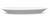 Yanco AC-814 14" x 10" Bright White Oval Coupe Platter