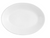 Yanco AC-814 14" x 10" Bright White Oval Coupe Platter
