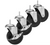 4" Poly Casters - 2 with Brakes - 4/Set