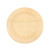 Tablecraft BAMDRP11 11" Round Bamboo Disposable Plate, Natural - Pack of 25