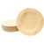 Tablecraft BAMDRP11 11" Round Bamboo Disposable Plate, Natural - Pack of 25