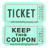 Green 2-Part Customizable Raffle Tickets - 2,000/Roll