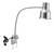 24" Single Arm Stainless Steel Heat Lamp with Stainless Steel Clamp - 120V, 250W with Clamp - 120V