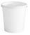 16 oz. White Double Poly-Coated Paper Food Cup with Vented Plastic Lid - 250/Case