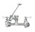 Krowne 16-281 Splash Mount Silver Series Service Faucet, 6 1/2" Long