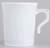 Fineline Flairware 208-WH White 8 oz. Plastic Coffee Mug