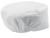 Winco CHPB-3WR - Ventilated Pillbox Hats - White, Regular