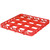 Carlisle OptiClean RE16C 16 Compartment Color-Coded Glass Rack Extender - Orange