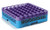 Carlisle OptiClean RG49-1C 49 Compartment Glass Rack with 1 Color-Coded Extender - Lavender / Carlisle Blue
