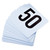 Winco TBN-50 Plastic Table Number Set 1 to 50 - 1-50