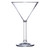 GET SW-1407-CL (SW1407) 10 oz. SAN Plastic Martini Glass - SW1407CL