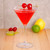 GET SW-1407-CL (SW1407) 10 oz. SAN Plastic Martini Glass - SW1407CL