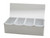 Winco CDP-4 Stainless Steel 4 Compartment Condiment Dispense - 704C