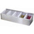 Winco CDP-5 Stainless Steel 5 Compartment Condiment Dispenser - 705C