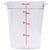 Cambro RFSCW8 Camwear 8 Qt. Clear Round Food Storage Container
