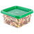 Cambro SFC2452 Kelly Green Square Polyethylene Lid for 2 and 4 qt. Food Storage Containers - SFC2