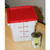 Cambro SFC6451 Winter Rose Square Polyethylene Lid for 6 qt. and 8 qt. Food Storage Containers - SFC6