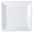 CAC KSE-3 3" Kingsquare China Bright White Square Plate - KSE3