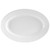 CAC RCN-13 Super White 11 3/4" x 7 7/8" Clinton Rolled Edge Serving Platter - WWRED9