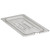 Cambro 30CWCHN135 Camwear 1/3 Size Clear Polycarbonate Handled Lid with Spoon Notch - 30CWCHN
