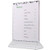 Winco ATCH-57 Acrylic Menu Holder / Displayette - 5" x 7" - TENT57
