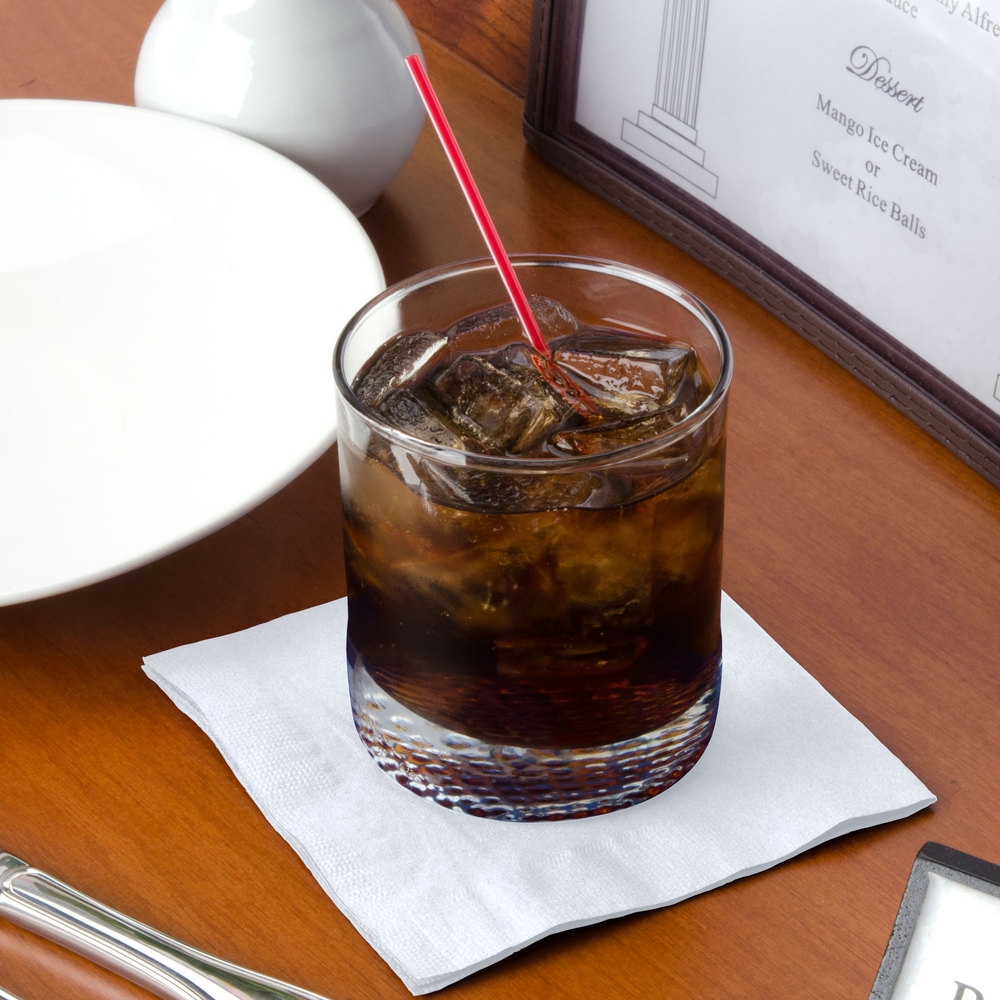 White Beverage Napkins