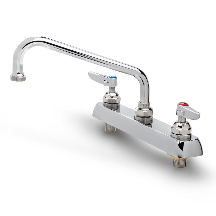 Deck Mount Faucets with Swing Nozzles