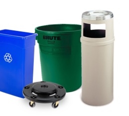 Trash Cans & Recycling Bins