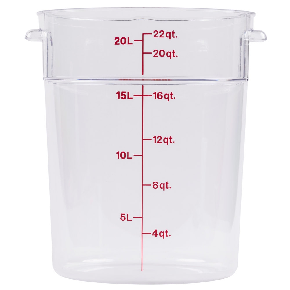 Round, Clear Food Storage Containers & Lids