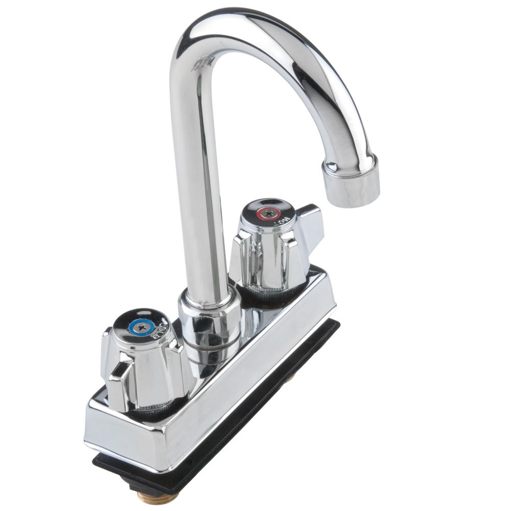 Deck Mount Faucets with Gooseneck Nozzles