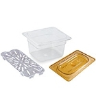 Plastic Food Pans, Drain Trays & Lids