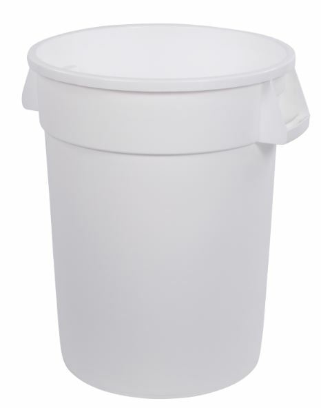 White Trash Cans and Lids