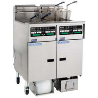 Gas Floor Fryers with Built-In Filtration System