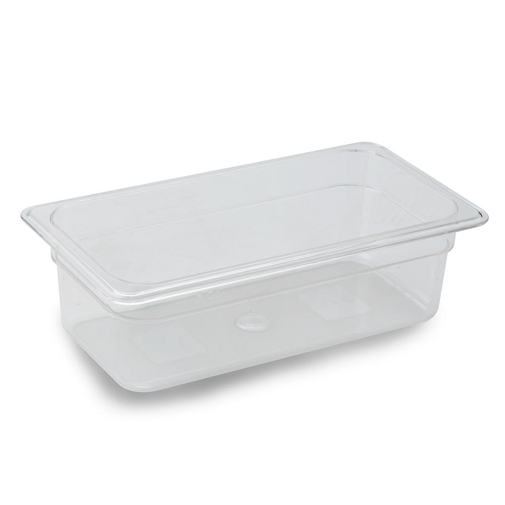 Clear Regular Temperature Plastic Food Pans & Lids
