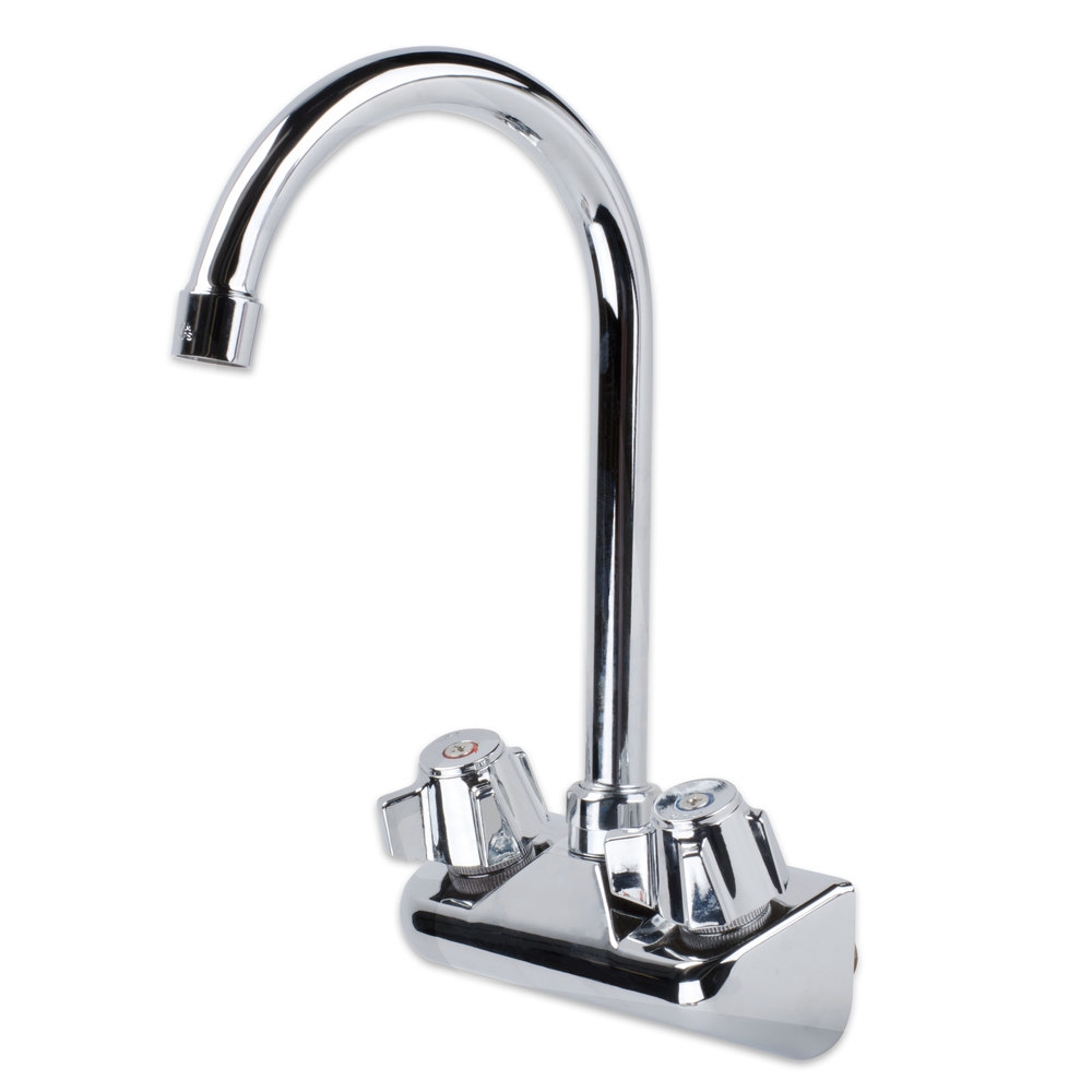Wall Mount Faucets with Gooseneck Nozzles