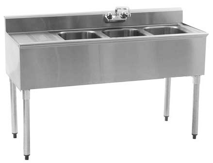 3 Compartment Bar Sink