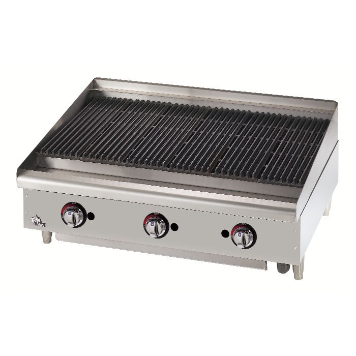 Gas Countertop Lava Rock Charbroiler